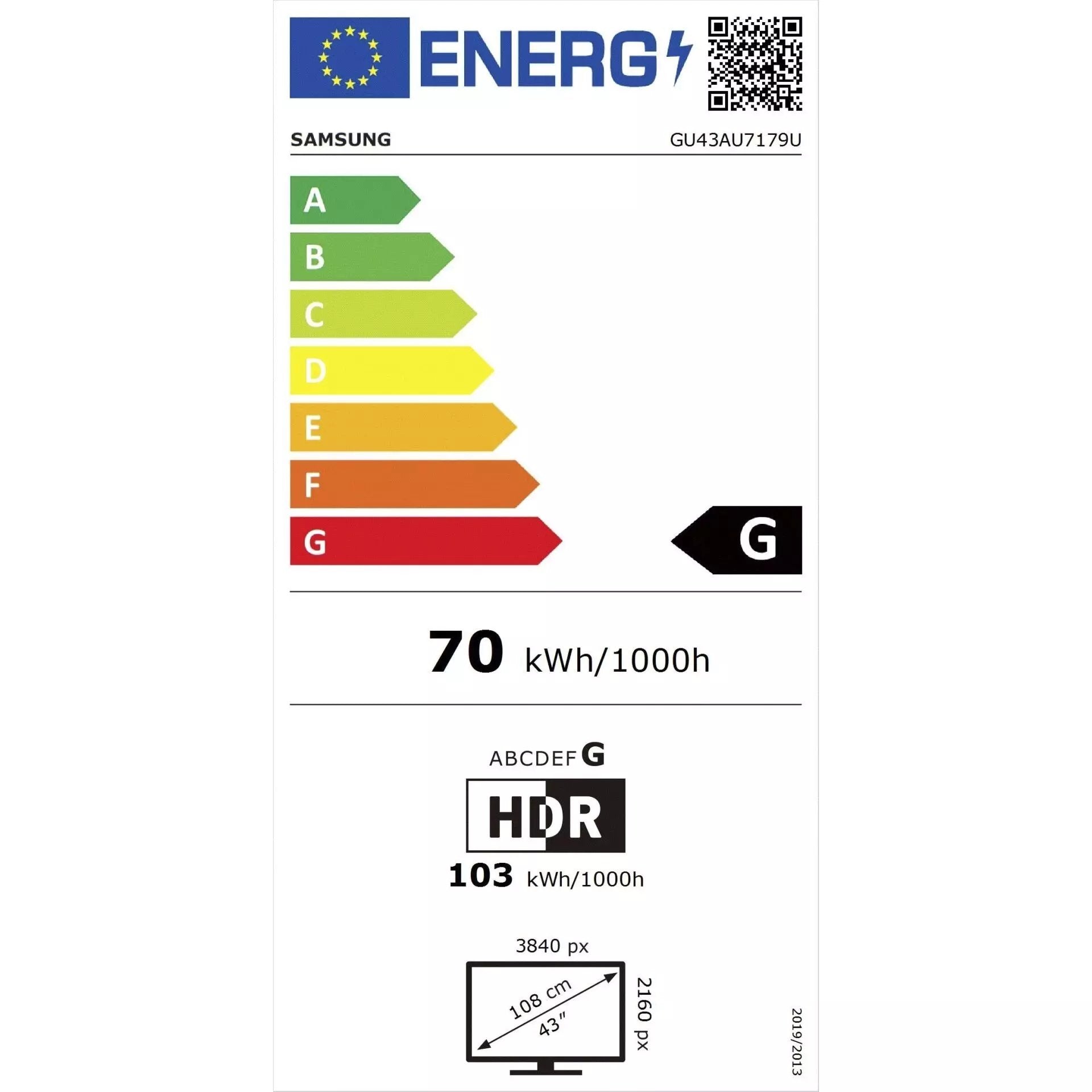 Samsung 43 Zoll Fernseher Crystal AU7179 4K UHD TV Samsung 43 Zoll Fernseher Crystal AU7179 4K UHD TV